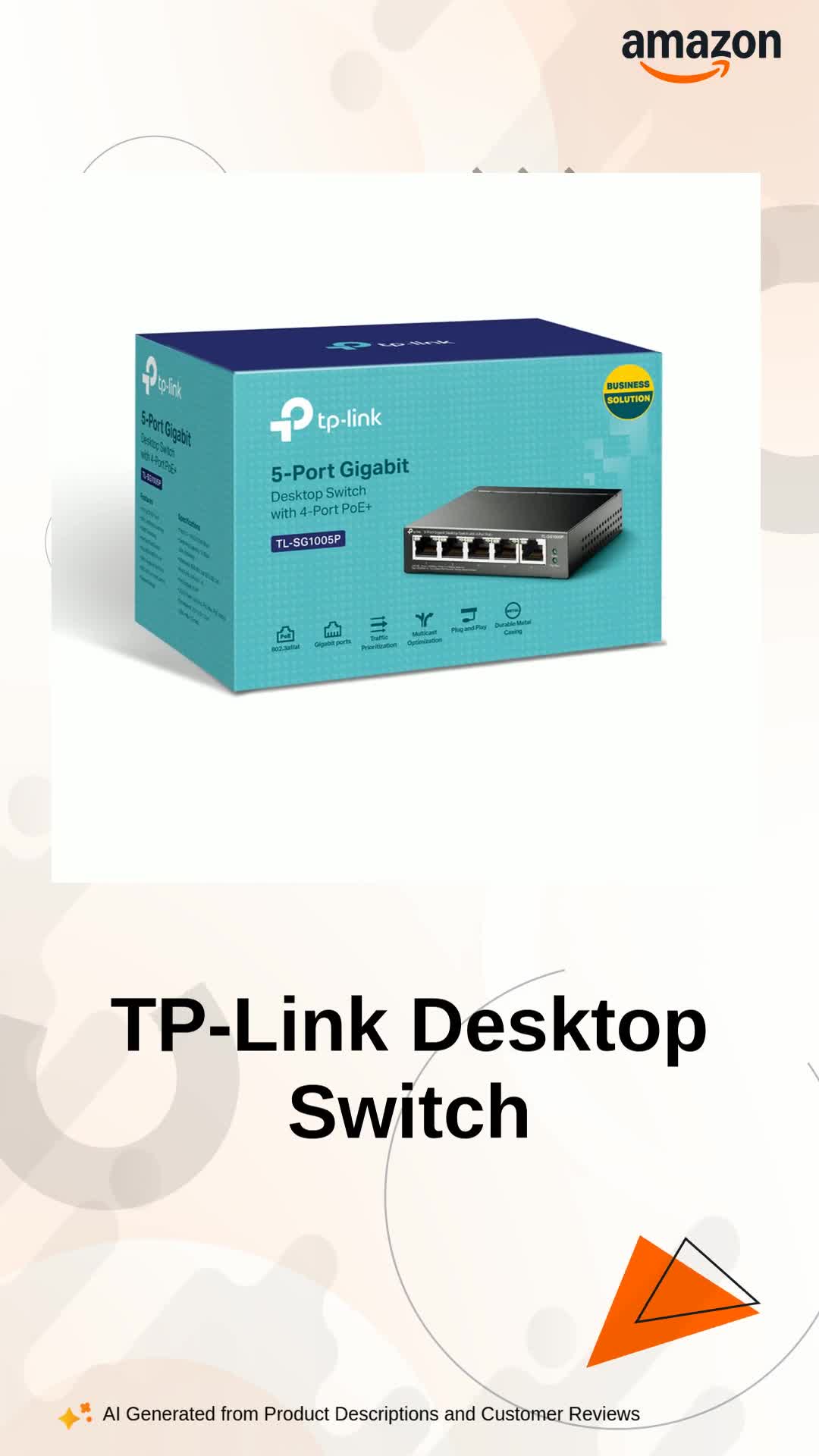 TP-Link TL-SG1005P 5-Port Gigabit LAN PoE Switch